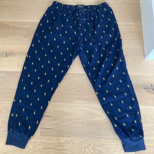 Polo Ralph Lauren Navy PJ Pants with Yellow Logo